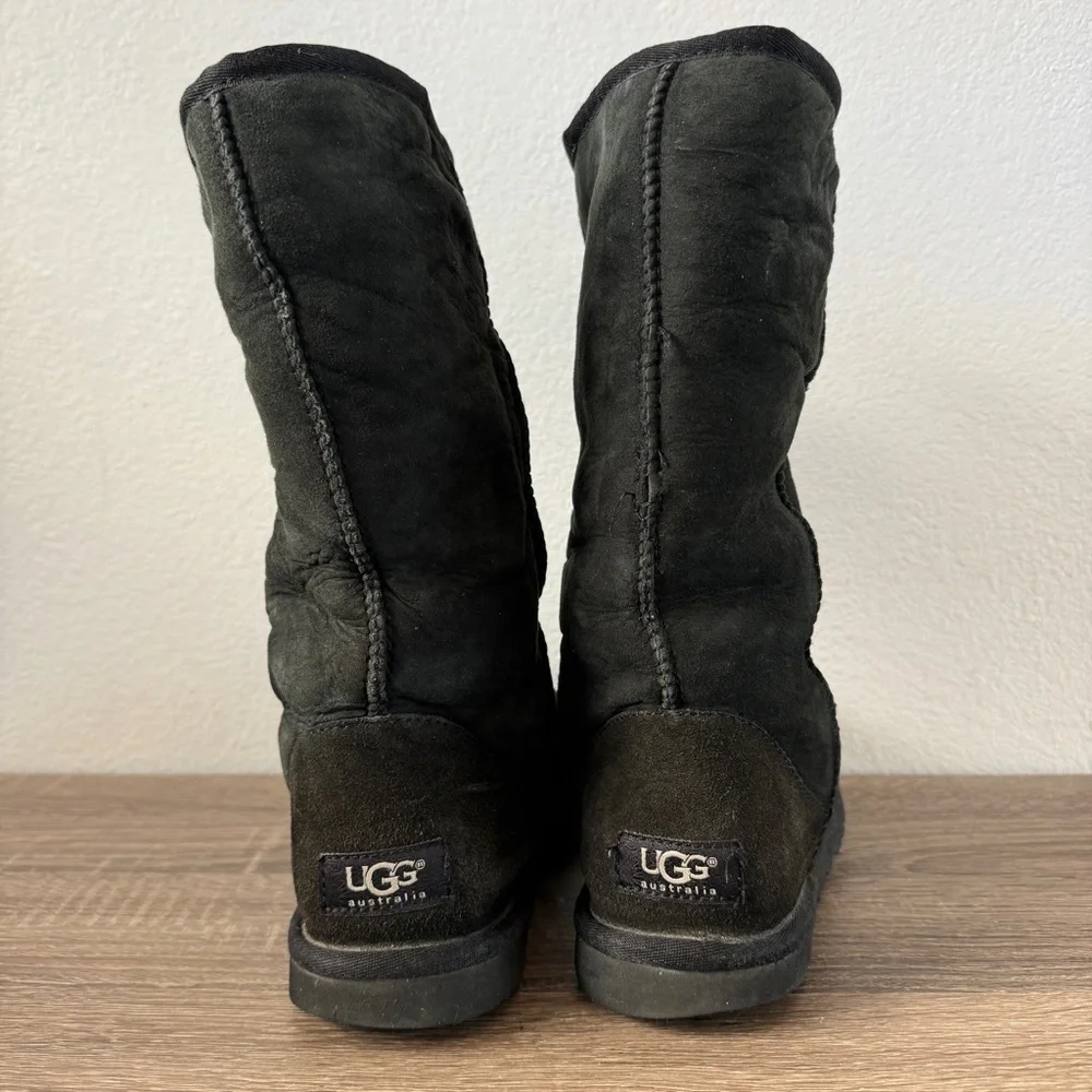 UGG Classic Tall Boots, Black, Size 5